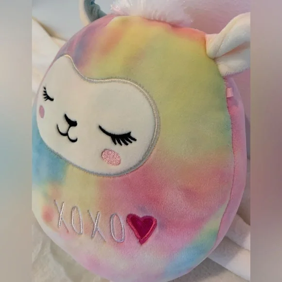Cute Sleeping Rainbow Tie-Dye Squishmallow - 9” - Picture 3 of 3